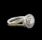 0.93 ctw Diamond Ring - 14KT White Gold