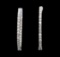 2.00 ctw Diamond Earrings - 14KT White Gold