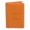 Chanel Orange Caviar Leather CC Logo Small Bifold Cardholder Wallet