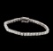 14KT White Gold 5.52 ctw Diamond Tennis Bracelet