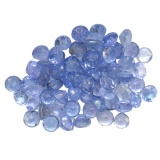 9.31 ctw Round Mixed Tanzanite Parcel