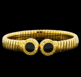 Bvlgari 18KT Yellow Gold Cuff Bracelet