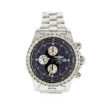 Breitling Stainless Steel 6.00 ctw Diamond Super Avenger Men's Watch