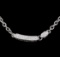 1.40 ctw Diamond Necklace - 18KT White Gold