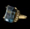 26.56 ctw Spinel and Diamond Ring - 14KT Yellow Gold