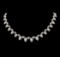 14.06 ctw Diamond Necklace - 18KT White Gold