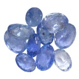 10.29 ctw Oval Mixed Tanzanite Parcel