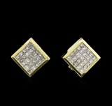 2.30 ctw Diamond Earrings - 18KT Yellow Gold