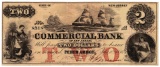 1856 $2 Commercial Bank Of New Jersey - Obsolete Bank Note