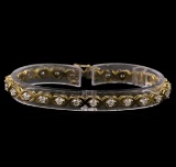 14KT Yellow Gold 2.23 ctw Diamond Tennis Bracelet