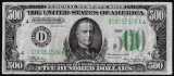 1934A $500 Federal Reserve Note Cleveland - Corner Repair