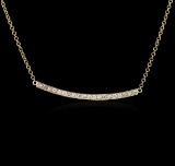 14KT Yellow Gold 0.84 ctw Diamond Necklace