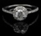 0.63 ctw Diamond Wedding Ring - 14KT White Gold