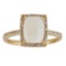 2.03 ctw Aquamarine and Diamond Ring - 14KT White Gold