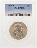 1949-S Franklin Half Dollar Coin PCGS MS64