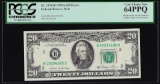 1981A $20 Federal Reserve Note Mismatched Serial Number ERROR PCGS Choice Unc. 6