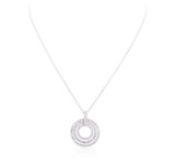 14KT White Gold 2.05 ctw Diamond Pendant With Chain