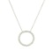 1.1 ctw Diamond Pendant With Chain - 14KT White Gold