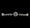 1.35 ctw Diamond Evil Eye Bracelet - 14KT White Gold