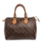 Louis Vuitton Monogram Canvas Leather Speedy 25 cm Bag