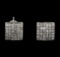 2.00 ctw Diamond Earrings - 14KT White Gold