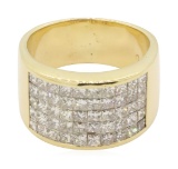 3 ctw Diamond Ring - 14KT Yellow Gold