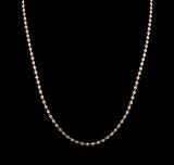 6.34 ctw Diamond Necklace - 18KT Rose Gold