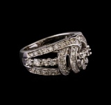 14KT White Gold 0.80 ctw Diamond Ring