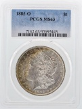 1885-O $1 Morgan Silver Dollar Coin PCGS MS63