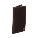 Dunhill Brown Leather Long Bifold Wallet