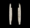 0.70 ctw Diamond Hoop Earrings - 14KT White Gold