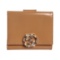 Gucci Beige Patent Leather GG Crystal Embellished Wallet