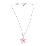 Chanel White Resin CC Star Pendant Necklace 04C