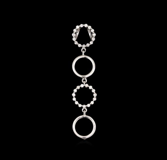 0.45 ctw Diamond Pendant - 14KT White Gold