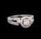 1.04 ctw Diamond Ring - 14KT White Gold