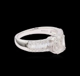 1.34 ctw Diamond Ring - 18KT White Gold