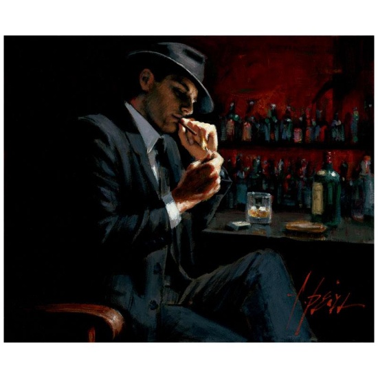 Man Lighting Cigarette III by Perez, Fabian
