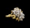 0.27 ctw Diamond Ring - 14KT Yellow and White Gold