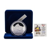 1987 Rarities Mint Walt Disney Snow White The Witch 5oz .999 Silver Coin w/Box &