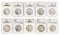 Lot of (10) Assorted $1 Morgan Silver Dollar Coins NGC MS63