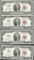 Lot of (4) 1963A $2 Legal Tender Notes