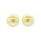 30mm Button Earrings - Gold Plated