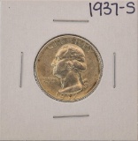 1937-S Washington Silver Quarter Coin