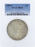 1900-S $1 Morgan Silver Dollar Coin PCGS MS65