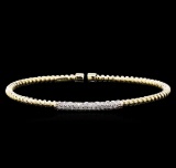 0.44 ctw Diamond Bracelet - 14KT Yellow Gold