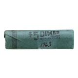 Roll of (50) 1963 Brilliant Uncirculated Roosevelt Dimes