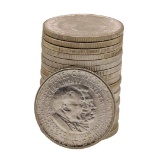 Roll of (20) 1954-S Booker T. Washington Commemorative Half Dollar Coins