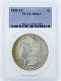 1885-CC $1 Morgan Silver Dollar Coin PCGS MS62