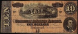 1864 $10 Confederate States of America Note