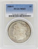 1880-S $1 Morgan Silver Dollar Coin PCGS MS65